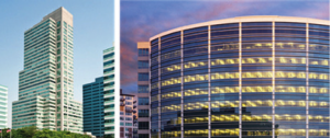 Bentall Kennedy’s Newport Tower in Jersey City, NJ (left) and Gates Plaza in Denver, CO (left). Source: Bentall Kennedy 2013 Corporate Responsibility Summary